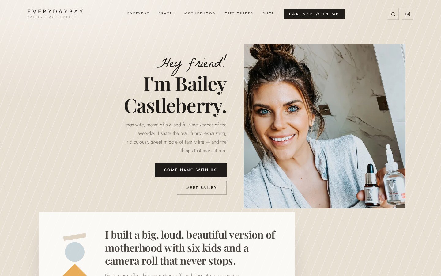 The finished EveryDayBay website
